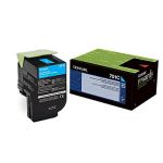 Lexmark 70C10C0 Cyan Toner Cartridge (1k Pages)