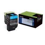 Lexmark 80C10C0 Cyan Toner Cartridge (1k Pages)