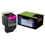 Lexmark 80C10M0 Magenta Toner Cartridge (1k Pages)