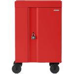 Bretford TVCM20PAC-RED Cube Cart Mini Charging Cart AC for 20 devices, Red Paint