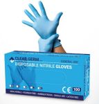 Clear Germ Powder-Free Disposable Medium Blue Nitrile Gloves - NITRILEGLOVES-M - 1000 Gloves/Case