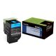 Lexmark 80C1HC0 Cyan Toner Cartridge (3k Pages)