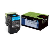 Lexmark 80C1SC0 Cyan Toner Cartridge (2k Pages)